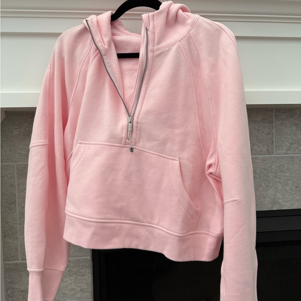 Lululemon Athletica Light Pink Half-Zip Hoodie